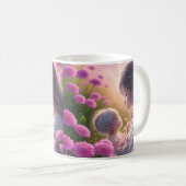 De relatie tussen een baby en een vrouw koffiemok (Voorkant rechts)