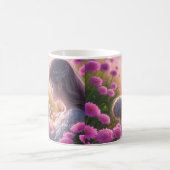 De relatie tussen een baby en een vrouw koffiemok (Center)