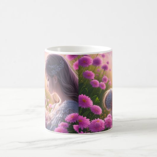 De relatie tussen een baby en een vrouw koffiemok (Center)