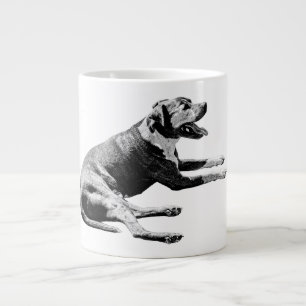 De relaxte Pitbull-mix - monochrome lounge Grote Koffiekop