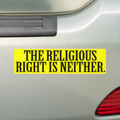 DE RELIGIEUZE RECHTERZIJDE IS GEEN VAN BEIDE --.pn Bumpersticker (Op auto)
