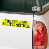 DE RELIGIEUZE RECHTERZIJDE IS GEEN VAN BEIDE --.pn Bumpersticker (Op Truck)
