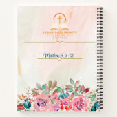 De religieuze zaligsprekingen notitieboek (Achterkant)