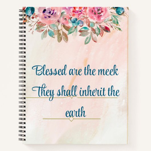 De religieuze zaligsprekingen notitieboek (Voorkant)