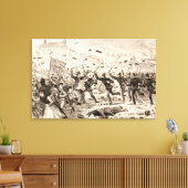 De rellen in Belfast Canvas Afdruk (Insitu (Woonkamer))