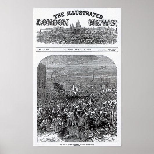 De rellen in Belfast Poster (Voorkant)