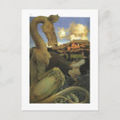 De Reluctant Dragon, Maxfield Parrish Fine Briefkaart (Voorkant)