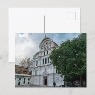 De renaissancegevel van de San Zaccaria-kerk Briefkaart