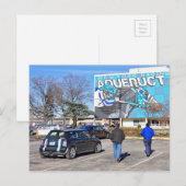 De Renbaan van het aquaduct op Nieuwjaarsdag Feestdagenkaart (Voorkant / Achterkant)