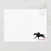 De Renbaan van het aquaduct op Nieuwjaarsdag Feestdagenkaart (Achterkant)