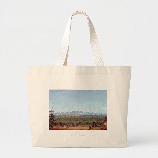 De rendezvous nabij de groene rivier grote tote bag (Voorkant)