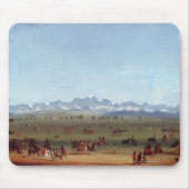 De rendezvous nabij de groene rivier muismat (Voorkant)