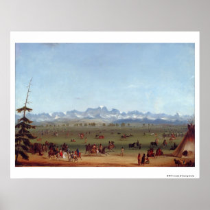 De rendezvous nabij de groene rivier poster