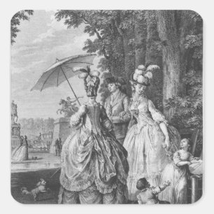 De rendezvous voor Marly Vierkante Sticker