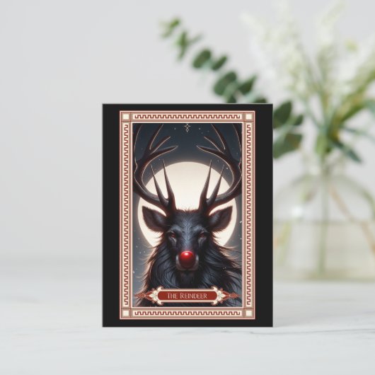 De rendier tarot Kaart (Staand voorkant)