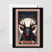 De rendier tarot Kaart (Voorkant / Achterkant)