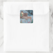 De rendieren sticker (Tas)