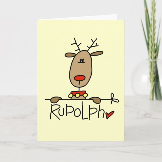 de rendiert-shirts en -cadeautjes feestdagen kaart (Voorkant)