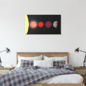 De renditie van een kunstenaar vergelijkt bruine d canvas afdruk (Insitu (Slaapkamer))