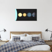 De renditie van een kunstenaar vergelijkt bruine d canvas afdruk (Insitu (Slaapkamer))