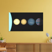 De renditie van een kunstenaar vergelijkt bruine d canvas afdruk (Insitu (Woonkamer))