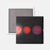 De renditie van een kunstenaar vergelijkt bruine d magneet (Voorkant / Achterkant)