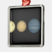 De renditie van een kunstenaar vergelijkt bruine d metalen ornament (Links)