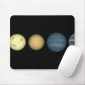 De renditie van een kunstenaar vergelijkt bruine d muismat (Met muis)