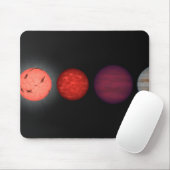 De renditie van een kunstenaar vergelijkt bruine d muismat (Met muis)