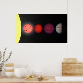 De renditie van een kunstenaar vergelijkt bruine d poster (Keuken)