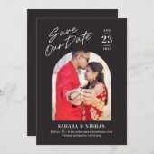 De rendy Bewerkbare Kleur van de Arch sparen de Da Feestdagenkaart (Voorkant / Achterkant)