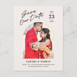 De rendy Bewerkbare Kleur van de Arch sparen het B Briefkaart