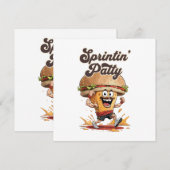 De Rennende Cheeseburger Kaart (Voorkant / Achterkant)