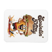 De Rennende Cheeseburger Magneet (Horizontaal)