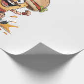 De Rennie Cheeseburger Cadeaupapier (Hoek)