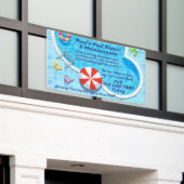 De reparatieservice voor poolonderhoud aanpassen spandoek (Buitenkant Gebouw)