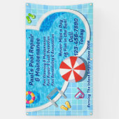 De reparatieservice voor poolonderhoud aanpassen spandoek (Verticaal)