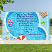 De reparatieservice voor poolonderhoud aanpassen spandoek (Buitenkant)