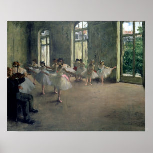 De repetitie, 1873-1878 Edgar Degas Poster