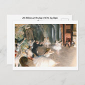 De repetitie (1874) Edgar Degas Briefkaart (Voorkant / Achterkant)