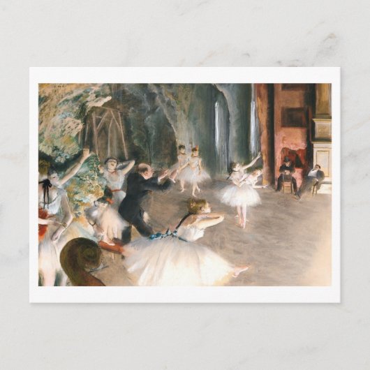 De repetitie (1874) Edgar Degas Briefkaart (Voorkant)