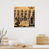 "De repetitie" in acryl Poster (Keuken)