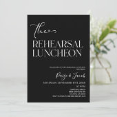 De repetitie Luncheon bruiloft repetitie lunch Kaart (Staand voorkant)