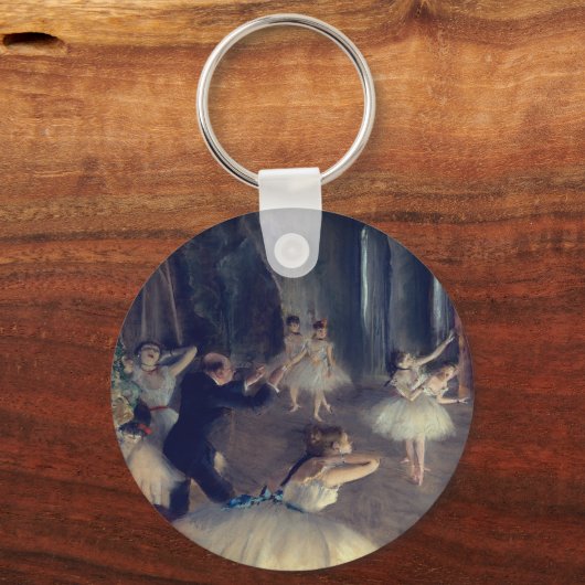 De repetitie op het podium door Degas: Sleutelhanger (Achterkant)