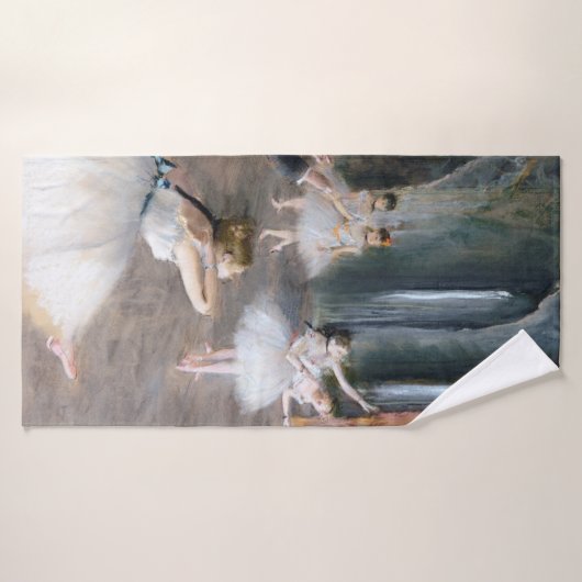 De repetitie op het podium, Edgar Degas Badhanddoek (Badhanddoek)