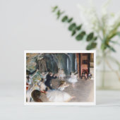 De repetitie op het podium, Edgar Degas Briefkaart (Staand voorkant)