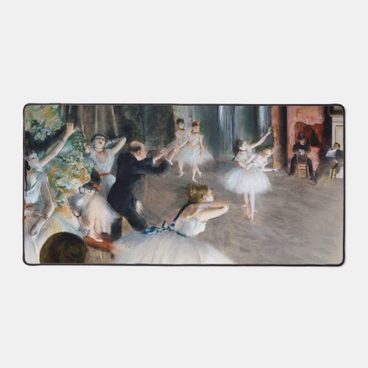 De repetitie op het podium, Edgar Degas Bureaumat (Voorkant)