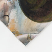 De repetitie op het podium, Edgar Degas Fleece Deken (Hoek)