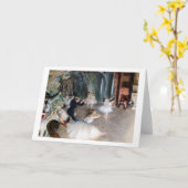 De repetitie op het podium, Edgar Degas Kaart (Gele Bloem)