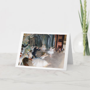 De repetitie op het podium, Edgar Degas Kaart